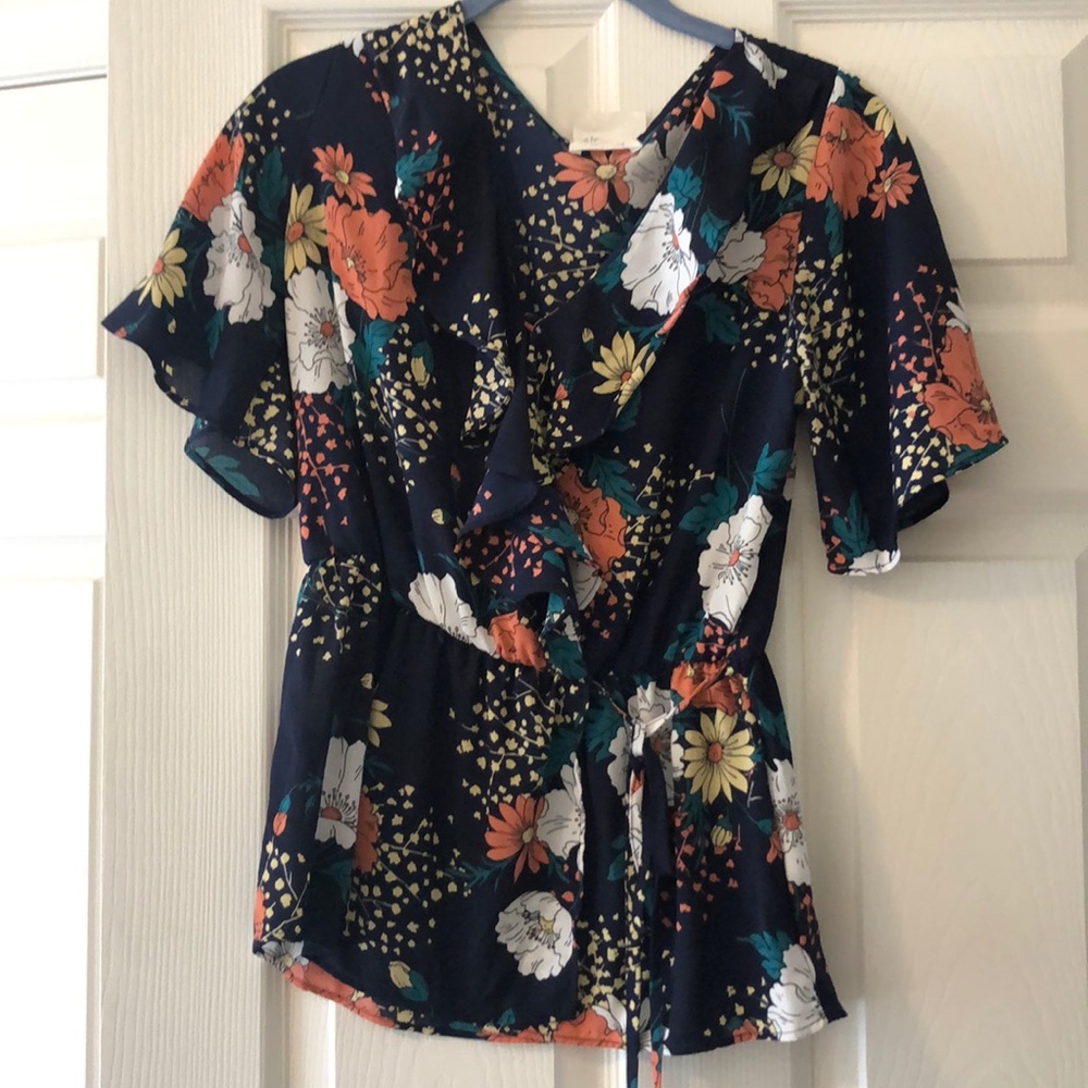 Navy blouse